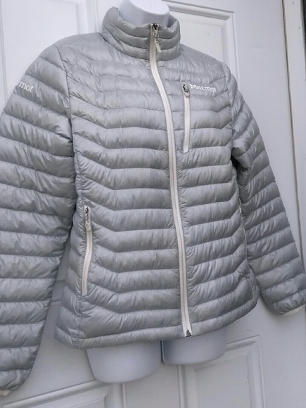 MARMOT Women’s Silver Ultralight Puffer Jacket Goo - Picture 3 of 7